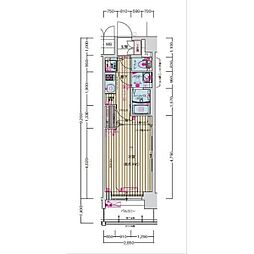 プレサンス鶴舞公園セラヴィ 1Kの間取図画像