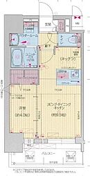 プレサンス新栄ユリシス 1LDKの間取図画像