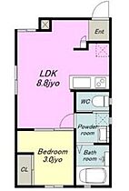 愛知県名古屋市中村区名駅南３丁目（賃貸アパート1LDK・4階・26.77㎡） その2