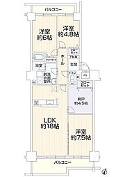 間取図画像 3SLDK