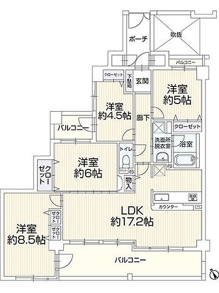間取りを拡大表示