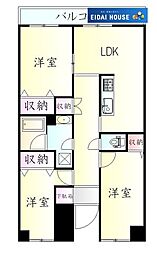 昭和マンション古川南 3LDKの間取図画像