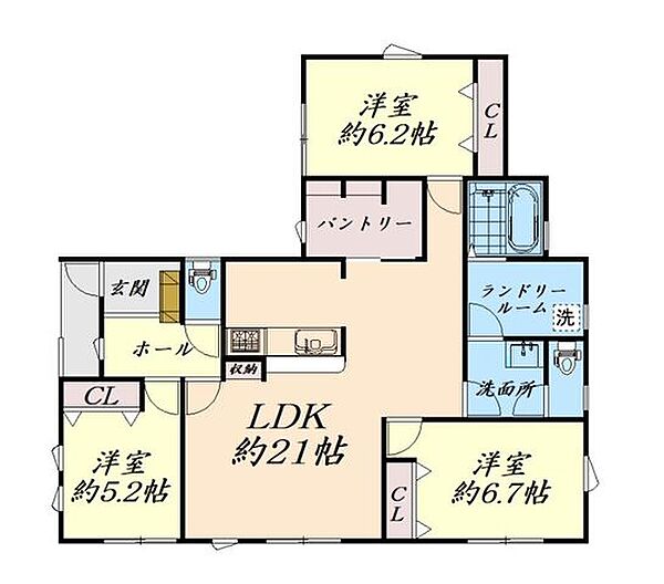 間取りを拡大表示