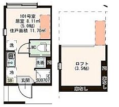 仮称）東向島二丁目 202 ｜ 東京都墨田区東向島２丁目（賃貸アパート1R・2階・11.70㎡） その2