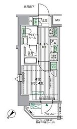 ＢＰＲレジデンス青砥 9階1Kの間取り