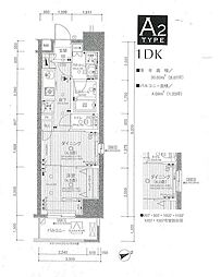 日神デュオステージ浅草三筋 1DKの間取図画像