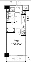 プレール・ドゥーク清澄白河 1Kの間取図画像