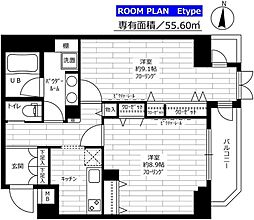 ステージファースト北千住 1LDKの間取図画像