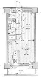 フュージョナル浅草フォレスト 1LDKの間取図画像