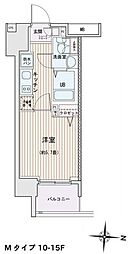 エスティメゾン錦糸町2 1Kの間取図画像
