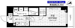 ステージグランデ亀有アジールコート 1Kの間取図画像