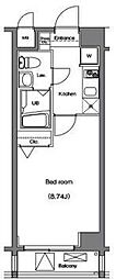 ARTESSIMOARDITO 1Kの間取図画像