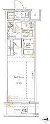 ブレシア新御徒町 1Kの間取図画像
