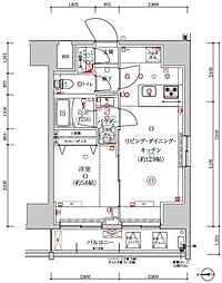ARTESSIMOCRUCE 1LDKの間取図画像