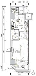 LUMMED大島 1Kの間取図画像