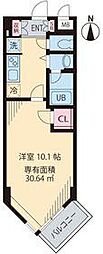 ビイルーム自由が丘 1Kの間取図画像