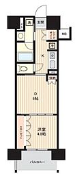 日神パレステージ大島 1DKの間取図画像