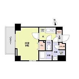 ルーセントK台東 1Kの間取図画像
