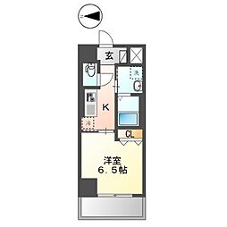 VILLATREESIDE 1Kの間取図画像
