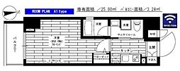 ステージグランデ上野松が谷 1Kの間取図画像