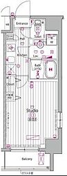 ガーラ・グランディ木場 1Kの間取図画像