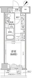 ルフレグランデ押上 1Kの間取図画像