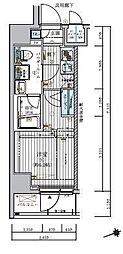 メインステージ北千住4 1Kの間取図画像