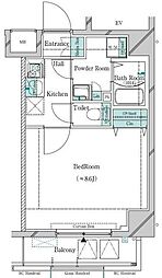 GALICIA八広駅前 1Kの間取図画像