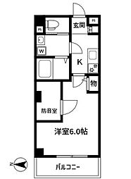 CASA南千住 1Kの間取図画像