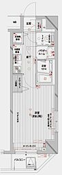 メインステージ蔵前2 1Kの間取図画像