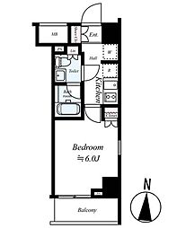 リヴシティ綾瀬WEST 1Kの間取図画像