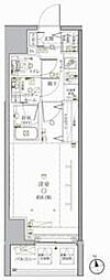 クレイシア・ヴァースクレイシア秋葉原EAST 1Kの間取図画像