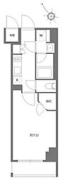 KDXレジデンス豊洲 1Kの間取図画像