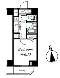 ドルチェ秋葉原・North 1Kの間取図画像