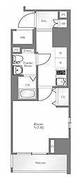 クレヴィスタ蒲田 1Kの間取図画像
