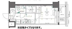 AZEST北千住 1Kの間取図画像