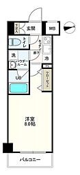 ジェノヴィア墨田文花スカイガーデン 1Kの間取図画像