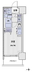 エスティメゾン大島 1Kの間取図画像