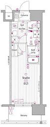 ガーラ・グランディ東陽町 1Kの間取図画像