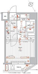 MAKESDESIGN門前仲町2 1Kの間取図画像