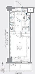 AZESTお花茶屋 1Kの間取図画像