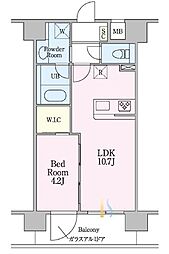 サクラレジデンス 1LDKの間取図画像