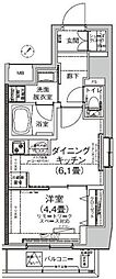 アイル押上ノルド 1DKの間取図画像