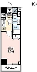 AXASTOKYOEASTGARDEN 1Kの間取図画像