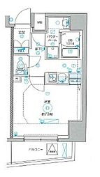 ミルーナヒルズ西新井大師ウエスト 1Kの間取図画像