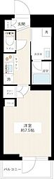 ジュイールパルフェ西新井 1Kの間取図画像