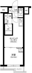 ハーモニーレジデンス東京南砂パークサイド 1DKの間取図画像