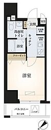 リヴシティ神田 1Kの間取図画像