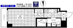 ステージグランデ亀戸アジールコート 1Kの間取図画像