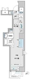 トモヤレジデンス蔵前 1Kの間取図画像
